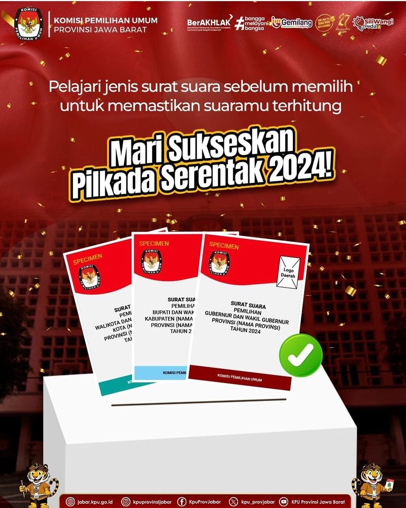 Kenali Surat Suara Pilkada 2024