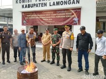 766 Lembar Surat Suara di Lamongan Dimusnahkan