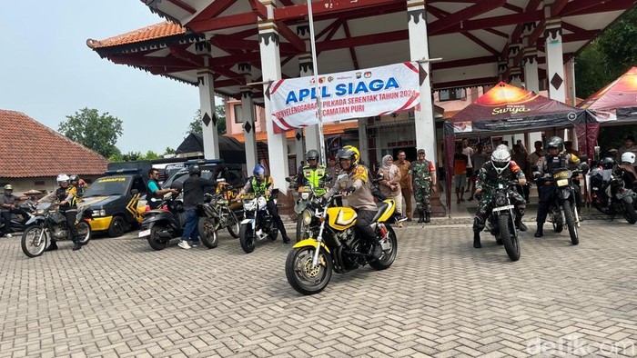 polres Mojokerto patroli bermotor