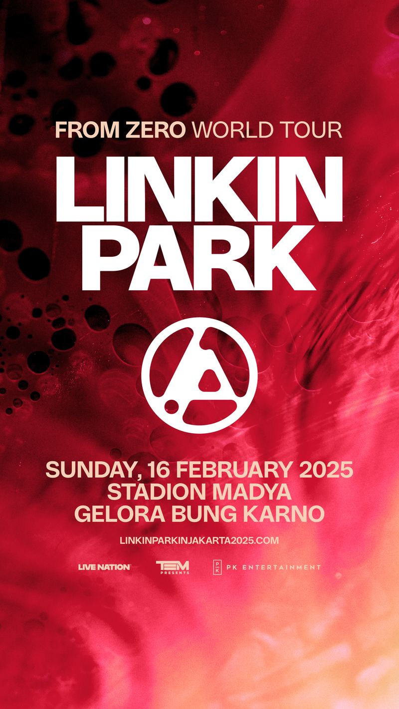 Poster Konser Linkin Park di Jakarta