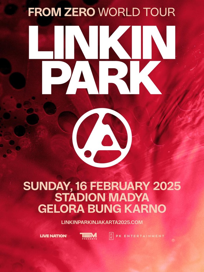 Poster Konser Linkin Park di Jakarta