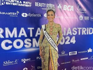 10 Potret Ketut Permata Juliastrid Kembali ke RI Usai Menang Miss Cosmo 2024