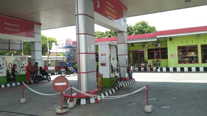 SPBU di Boyolali yang mendapat sanksi dari Pertamina. Foto diunggah Selasa (26/11/2024).
