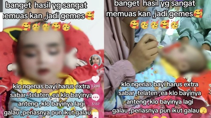 Viral Bayi Didandani Make Up Tebal, Dermatolog Ingatkan Seserius Ini Efeknya