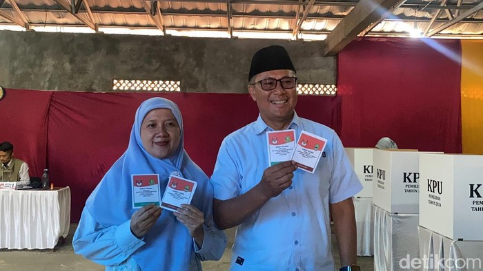 Cawalkot Sukabumi Achmad Fahmi usai nyoblos