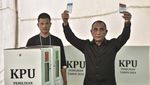 Gaya Serba Hitam Edy Rahmayadi Saat Nyoblos di TPS Medan