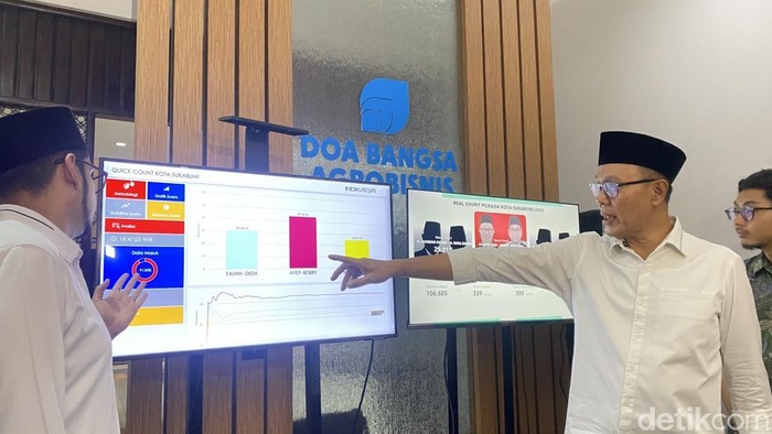 Pasangan Calon Wali Kota Sukabumi dan Wakil Wali Kota Sukabumi nomor urut 2, Ayep Zaki dan Bobby Maulana