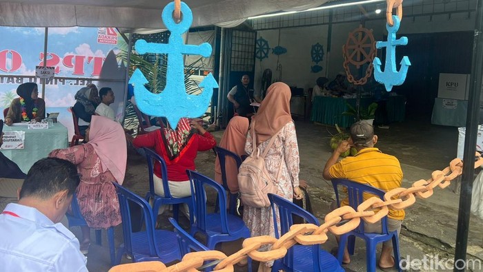 Penampakan TPS dengan tema bajak laut di Bengkulu