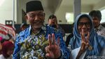 Potret Cagub Jabar Ahmad Syaikhu Nyoblos di Bekasi