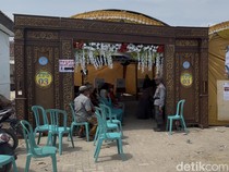 TPS Tempat Cawagub Taj Yasin Nyoblos di Rembang Berhias bak Hajatan