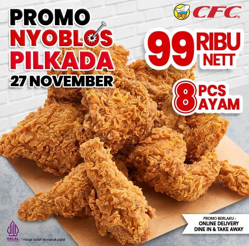 promo restoran spesial Pilkada 2024