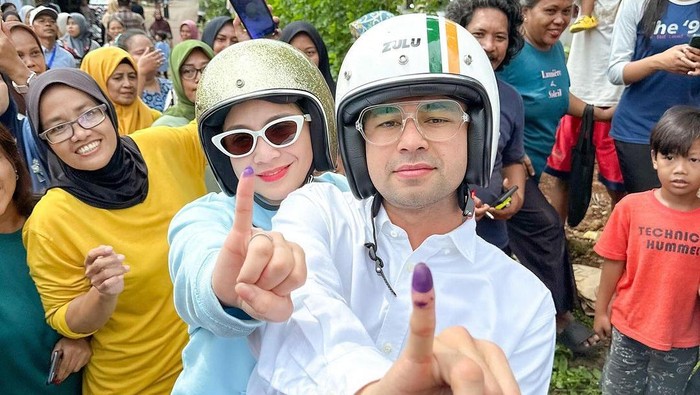 Raffi Ahmad dan Nagita Slavina nyoblos untuk Pilkada 2024.