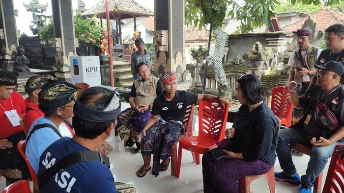 Suasana di TPS 003 Desa Bengkel, Kecamatan Kediri, Tabanan, Rabu (27/11/2024). (Firizqi Irwan/detikBali)