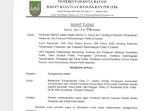 Kesbangpol Batam Keluarkan Edaran untuk Camat Kumpulan Form C1 Pilkada