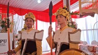 TPS 003, Desa Sawah Kulon, Kecamatan Pesawahan, Kabupaten Purwakarta. Dibuat dengan konsep yang menggabungkan tiga kebudayaan yakni Sunda, Cirebonan dan Betawi (Foto: Dian Firmansyah/detikJabar)