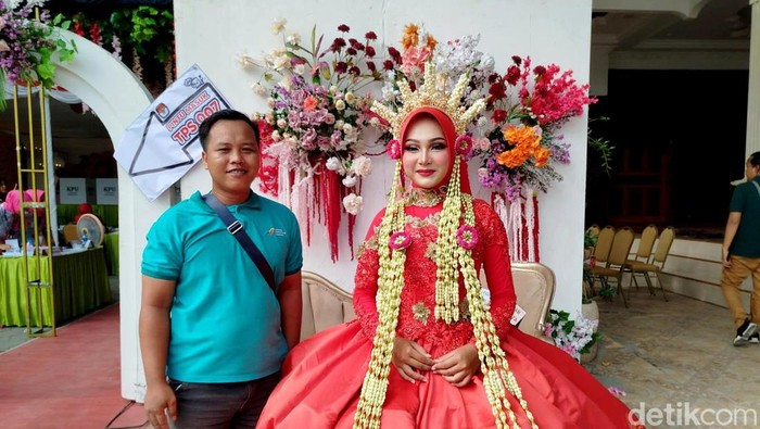 TPS unik berkonsep pernikahan di Bangkalan