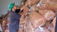 Kelompok tani yang melakukan pengolahan kulit cabai itu beranggotakan 50 orang.  