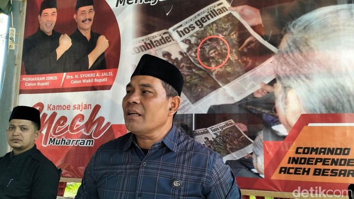 Calon Bupati Aceh Besar Muharram Idris. (Agus Setyadi/detikSumut)