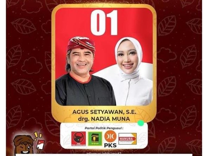 Hasil Hitung Cepat, Pasangan Agus-Nadia Unggul di Pilkada Temanggung