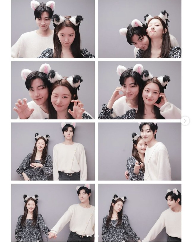 Hwang In Yeop memamerkan hasil photobox bersama Jung Chaeyeon di hari terakhir penayangan drama Korea Family By Choice, Rabu (27/11/2024). Chemistry-nya yang tumpah ruah bikin penggemar baper. Foto: dok. Instagram @j_chaeyeoni, dok. Instagram @hi_high_hiy