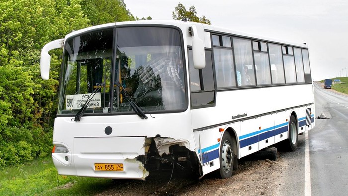 ilustrasi kecelakaan bus wisata di New Zealand