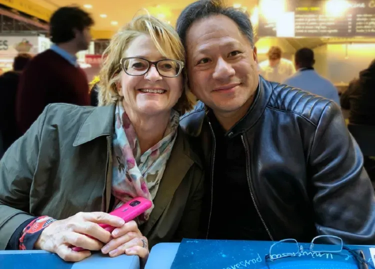 Jensen Huang dan istri