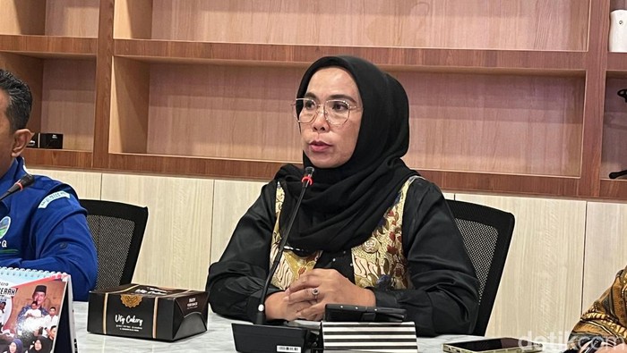 Kabid Penanganan Darurat, Peralatan, dan Logistik BPBD Sumut Sri Wahyuni Pancasilawati (Kartika Sari/detikSumut)