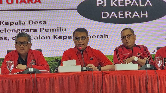 Konferensi pers PDIP tanggapi hasil Pilkada 2024 (Adrial/detikcom)