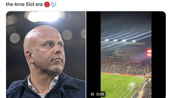 Fabrizio Romano menyebut fans Liverpool mencintai era Arne Slot. Foto: X.com