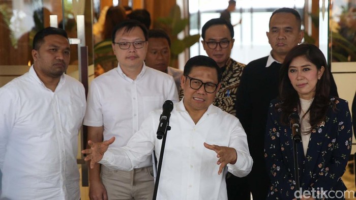 Menteri Koordinator Pembangunan Masyarakat (Menko PM) Muhaimin Iskandar bertemu Menteri Menkomdigi Meutya Hafid. Pertemuan itu membahas penanganan judi online.