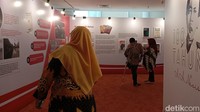 Pameran yang berlangsung hingga Kamis, 28 November 2024 di Lantai 4 Perpustakaan Nasional, Jalan Medan Merdeka, Jakarta, itu menampilkan perjalanan AA Navis dengan runut. Foto: Nikita Rosa/detikEdu