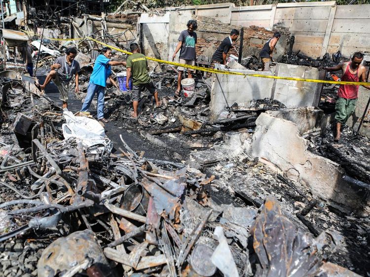 15 KK Terdampak Kebakaran di Tanah Abang