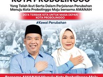 Aminuddin-Ina Buchori Unggul Hasil Quick Count Pilwali Probolinggo