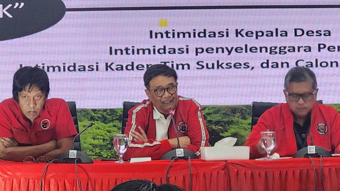 PDIP gelar konferensi pers tanggapi hasil Pilkada 2024 (Adrial/detikcom)