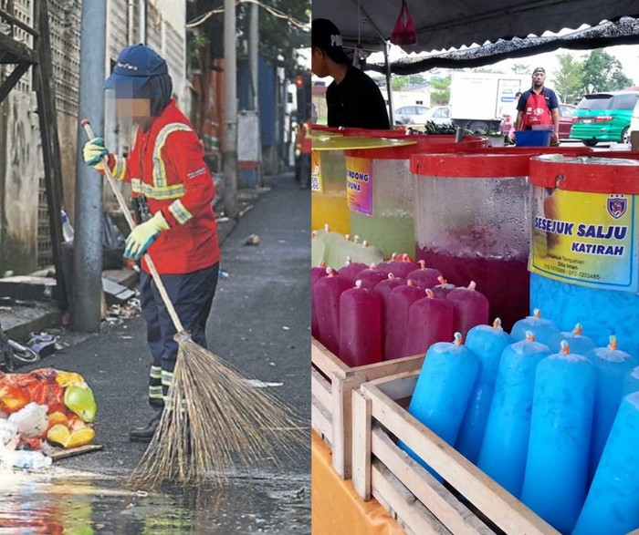Penjual Baik Hati Ini Jual Minuman Hanya Rp 3 Ribu untuk Tukang Sapu