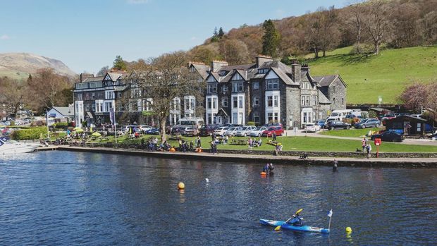 Perumahan di kawasan Taman Nasional Lake District, Inggris