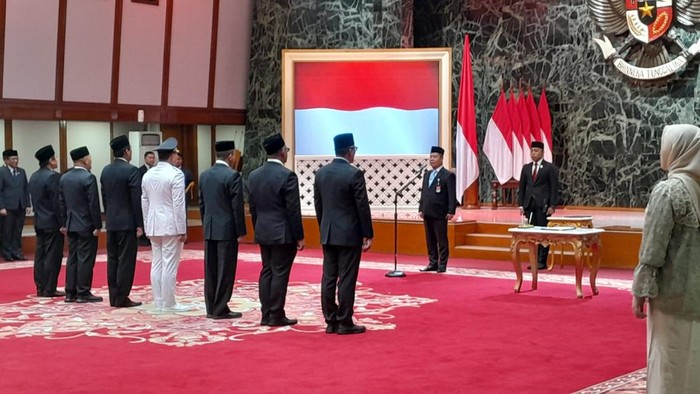 Pj Gubernur Jakarta Teguh Setyabudi lantik 7 pejabat eselon II Pemprov Jakarta (dok.istimewa)