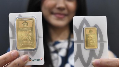 Potret Butik Antam Saat Harga Emas Naik