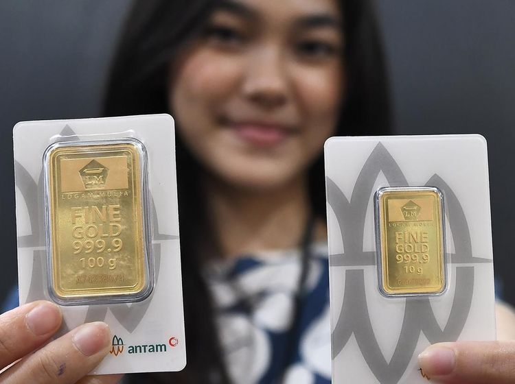 Potret Butik Antam Saat Harga Emas Naik