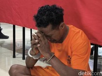 Tangis Matias Leu Pecah Saat Jadi Tersangka Pembunuhan Istri di Gresik