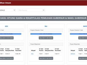 KPU Tak Tampilkan Grafik Perolehan Suara Pilkada 2024 Real Count di Sirekap