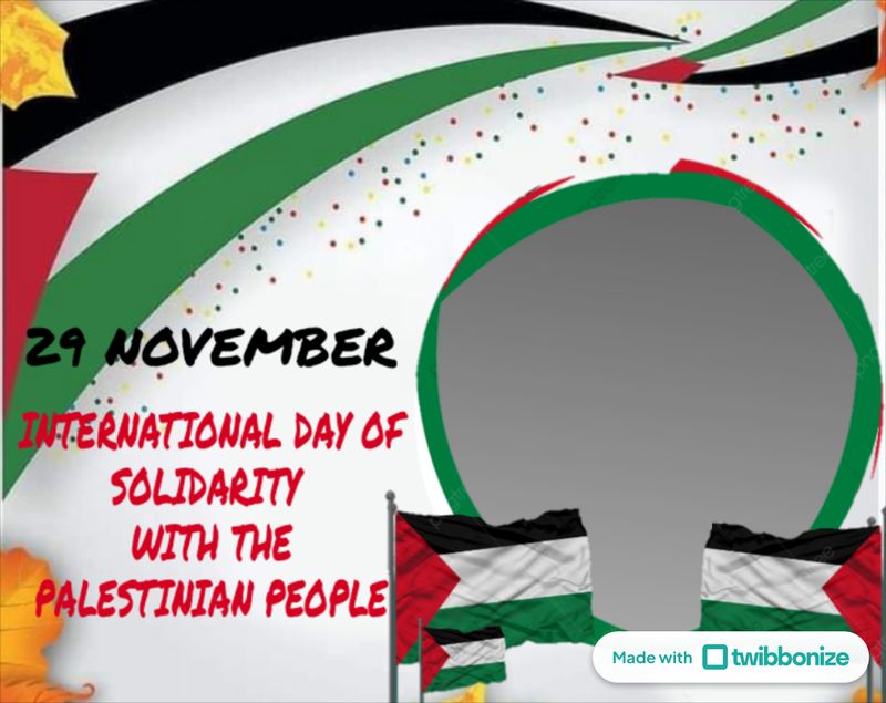 Twibbon Hari Solidaritas Internasional Bersama Rakyat Palestina