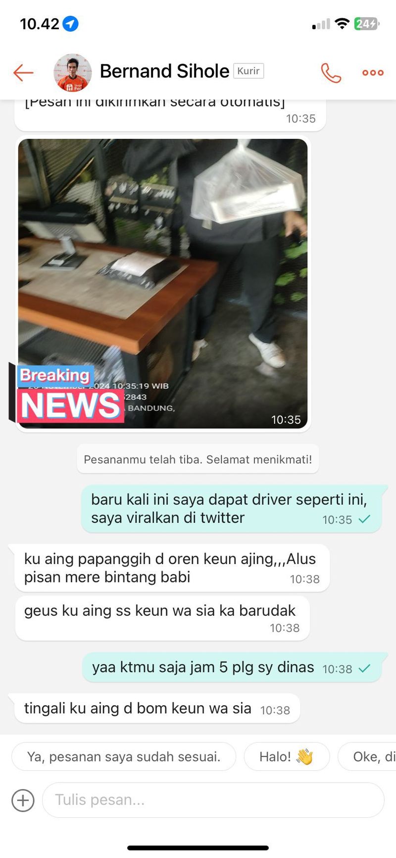 Wanita Ini Ancam Viralkan Ojol yang Ogah Antar Makanan ke Lt 3