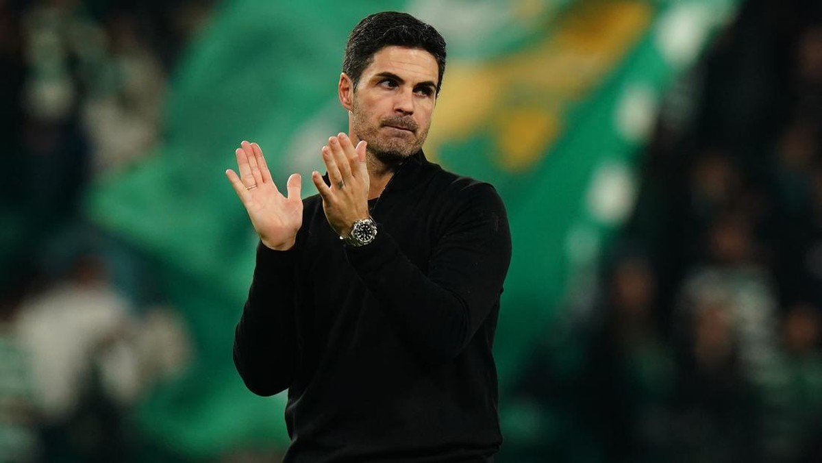 Mikel Arteta mewaspadai Man United asuhan Ruben Amorim. (Foto: Getty Images/Gualter Fatia)