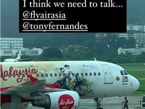 Seniman Pergoki Muralnya Dipasang di Pesawat AirAsia Tanpa Izin