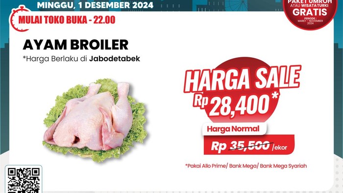 Ayam Broiler Banting Harga di Transmart Full Day Sale