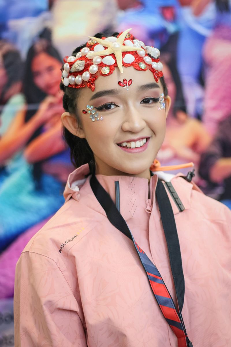 Atlet Mermaiding Indonesia Daqueenna Kandice Lius.
