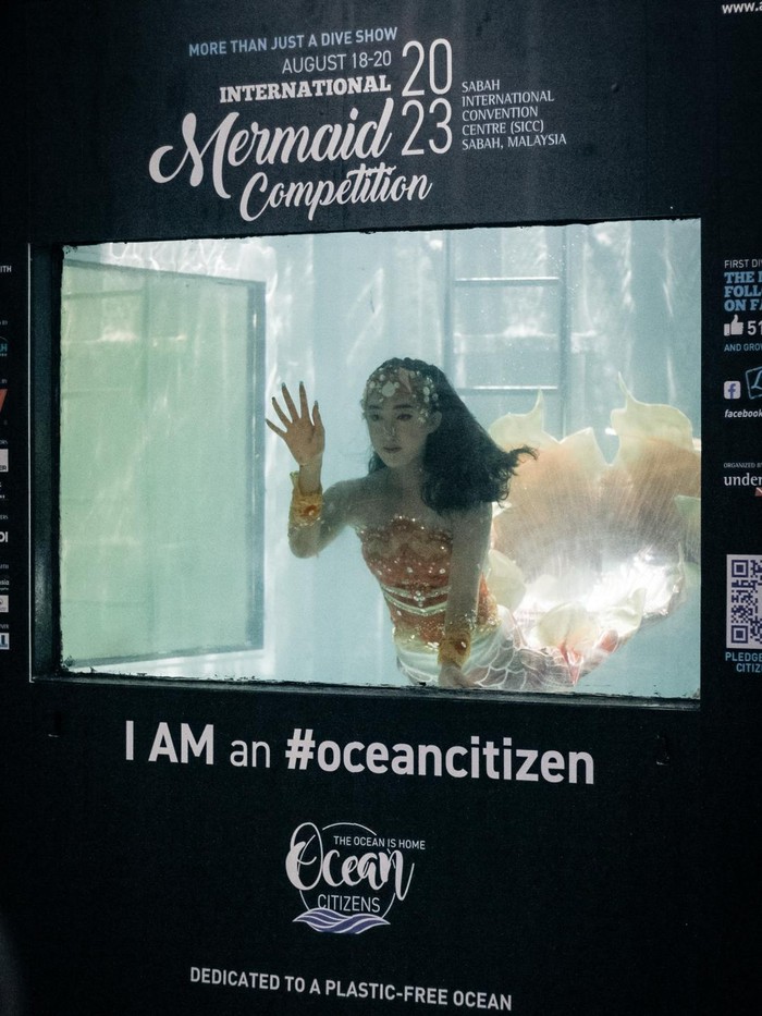 Atlet Mermaiding Indonesia Daqueenna Kandice Lius.