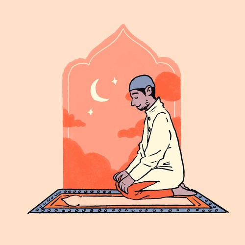 Ilustrasi Sholat.
