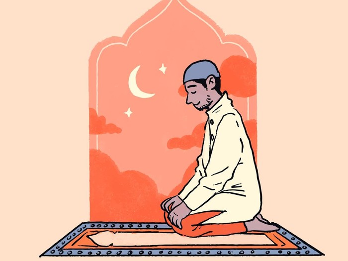 Ilustrasi Sholat.